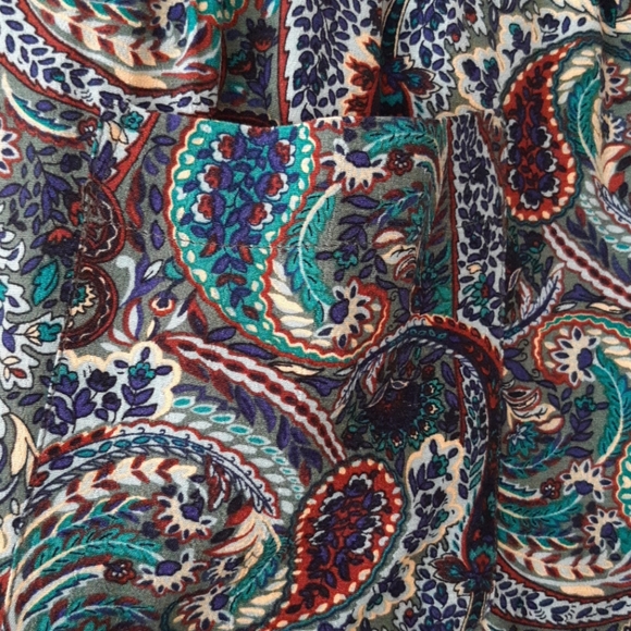 Zara Paisley Print Flared Pants - Picture 7 of 16